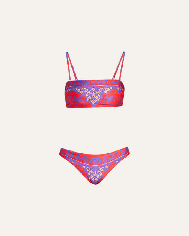 Raie Placement Two-Piece Bikini Set